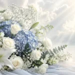 友人の訃報に供花