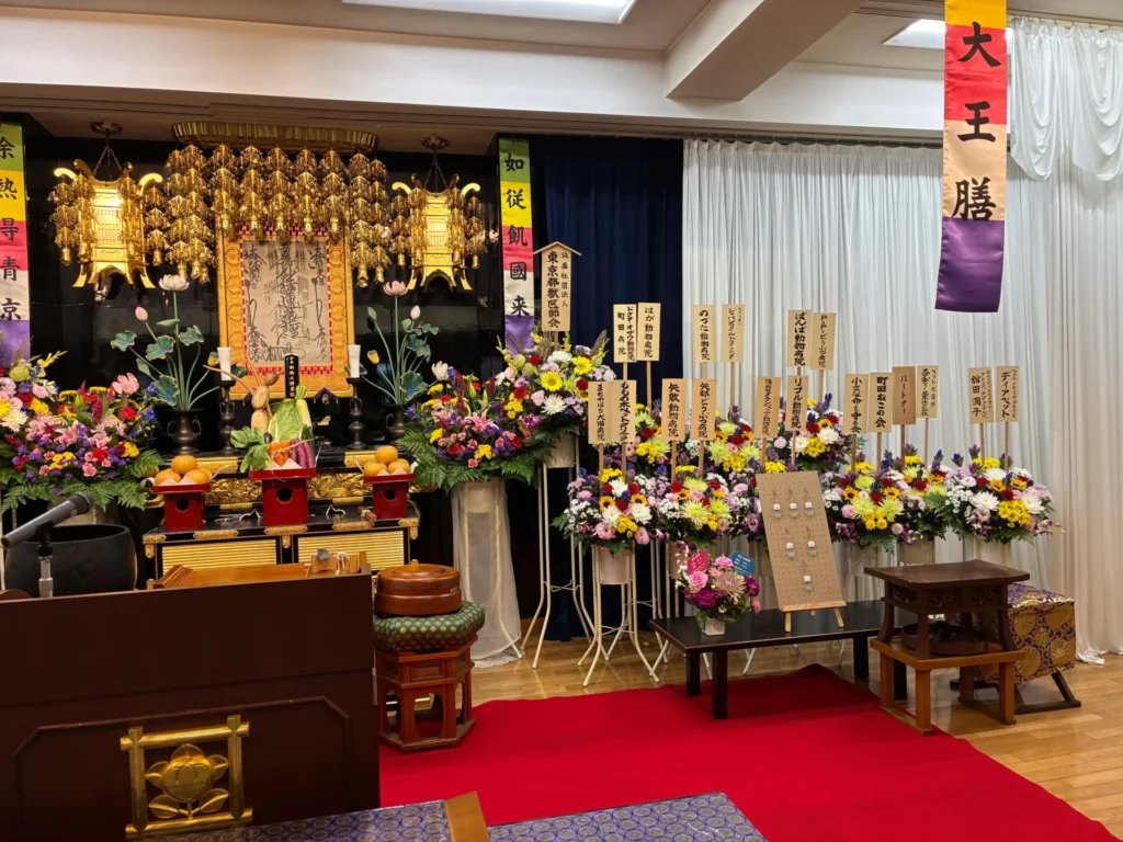 2026年秋の動物供養会の会場の様子