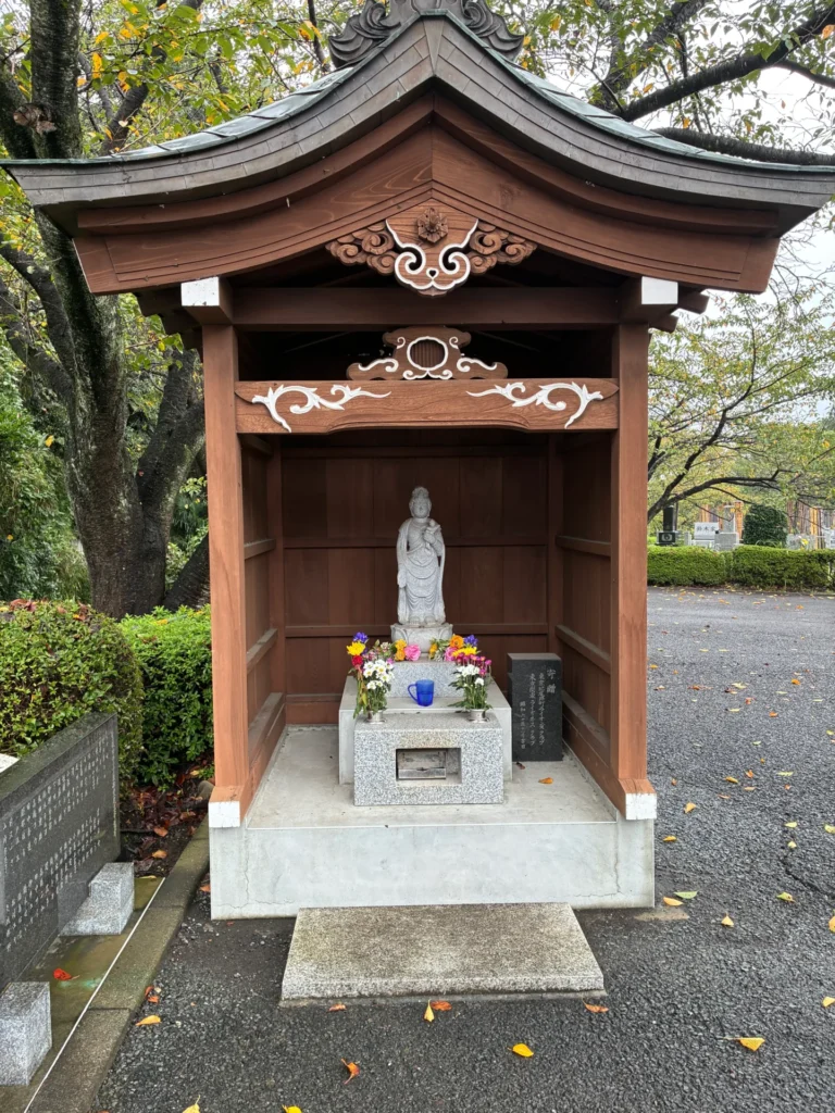 秋の動物供養会でご挨拶した観音様